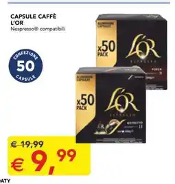 Esselunga CAPSULE CAFFÈ L'OR offerta