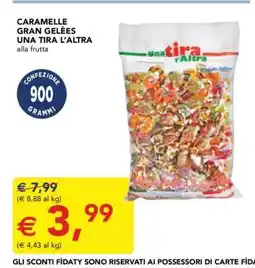 Esselunga Caramelle Gran Gelées Una Tira L'Altra offerta