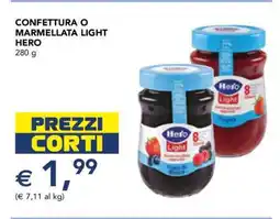 Esselunga CONFETTURA O MARMELLATA LIGHT HERO offerta