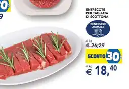 Esselunga ENTRÊCOTE PER TAGLIATA DI SCOTTONA offerta