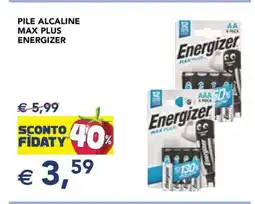 Esselunga PILE ALCALINE MAX PLUS ENERGIZER offerta