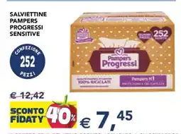 Esselunga Salviettine Pampers Progressi Sensitive offerta