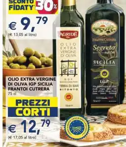 Esselunga OLIO EXTRA VERGINE DI OLIVA IGP SICILIA FRANTOIO CUTRERA offerta