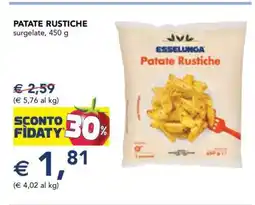 Esselunga PATATE RUSTICHE offerta