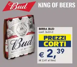 Esselunga BIRRA BUD offerta