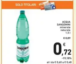 Spazio Conad Acqua sangemini minerale naturale offerta
