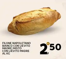 Extra Supermercati Filone napoletano bianco con lievito madre/misto con lievito madre offerta