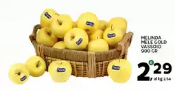 Extra Supermercati Melinda mele gold vassoio offerta