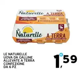Extra Supermercati Le naturelle uova da galline allevate a terra confezione da 6 pz offerta