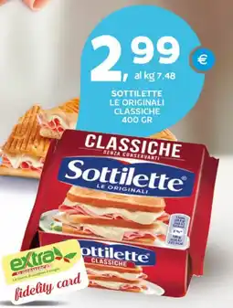 Extra Supermercati Sottilette le originali classiche offerta