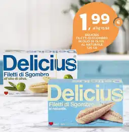 Extra Supermercati Delicius filetti di sgombro in olio di oliva/ al naturale offerta