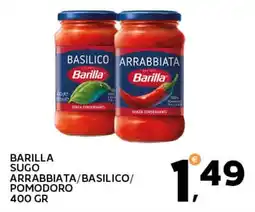 Extra Supermercati Barilla sugo arrabbiata/basilico/ pomodoro offerta