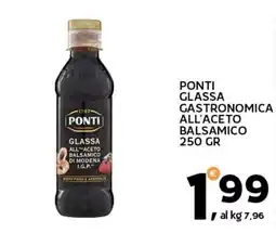 Extra Supermercati Ponti glassa gastronomica all'aceto balsamico offerta
