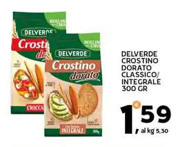 Extra Supermercati Delverde crostino dorato classico/ integrale offerta