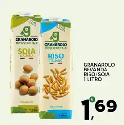 Extra Supermercati Granarolo bevanda riso/soia offerta