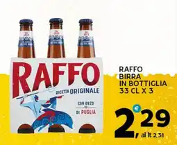Extra Supermercati Raffo birra in bottiglia offerta