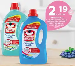Extra Supermercati Omino bianco candeggina delicata freschezza alpina/ brezza marina/ muschio bianco offerta
