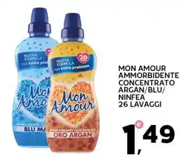 Extra Supermercati Mon amour ammorbidente concentrato argan/blu/ ninfea offerta