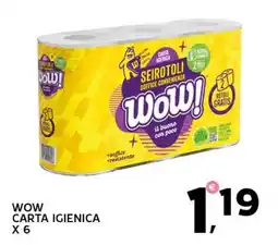 Extra Supermercati Wow carta igienica x 6 offerta