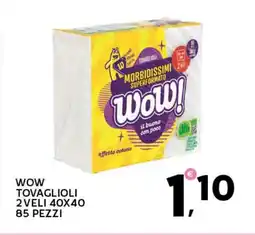 Wow tovaglioli 2veli 40x40 85 pezzi