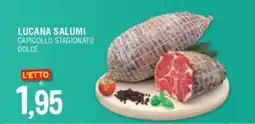 Al Discount Lucana salumi capicollo stagionato dolce offerta