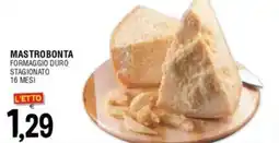 Al Discount Mastrobonta formaggio duro stagionato 16 mesi offerta