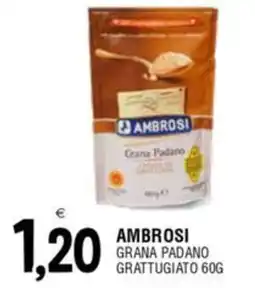 Al Discount Ambrosi grana padano grattugiato offerta