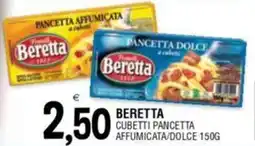 Al Discount Beretta cubetti pancetta affumicata/dolce offerta