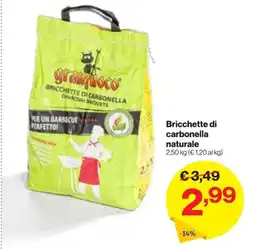 In'S Mercato Bricchette di carbonella naturale offerta