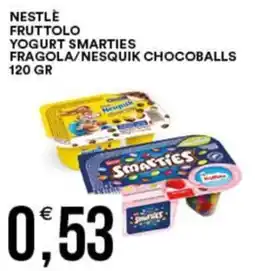 Vantaggio Cash&Carry Nestle fruttolo yogurt smarties fragola/nesquik chocoballs offerta