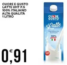 Vantaggio Cash&Carry Cuore e gusto latte uht p.s 100% italiano alta qualità offerta