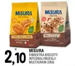 Al Discount Misura fibrextra biscotti integrali/muesli multigrain offerta