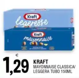 Al Discount Kraft mayonnaise classica/ leggera tubo offerta