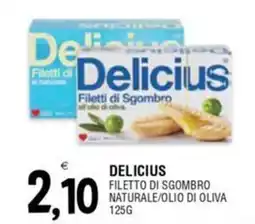 Al Discount Delicius filetto di sgombro naturale/olio di oliva offerta