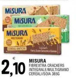 Al Discount Misura fibrextra crackers integrale/multigrano cereali/soia offerta