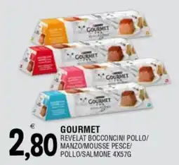 Al Discount Gourmet revelat bocconcini pollo/ manzo/mousse pesce/ pollo/salmone offerta
