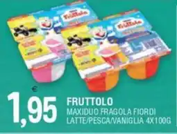 Al Discount Fruttolo maxiduo fragola fiordi latte/pesca/vaniglia offerta