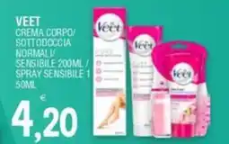 Al Discount Veet crema corpo/ sottodoccia normali/ sensibile / spray sensibile 1 offerta