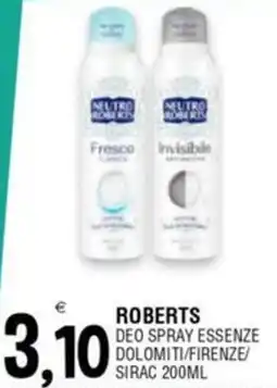 Roberts deo spray essenze dolomiti/firenze/ sirac