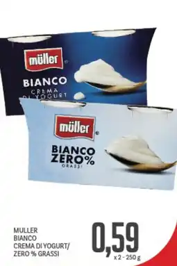 Supermercati Piccolo Muller bianco crema di yogurt/ zero % grassi offerta
