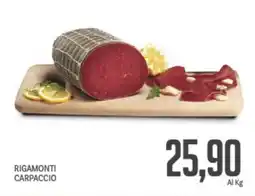 Supermercati Piccolo Rigamonti carpaccio offerta