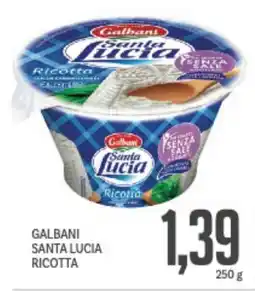 Supermercati Piccolo Galbani santa lucia ricotta offerta