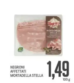 Supermercati Piccolo Negroni affettati mortadella stella offerta