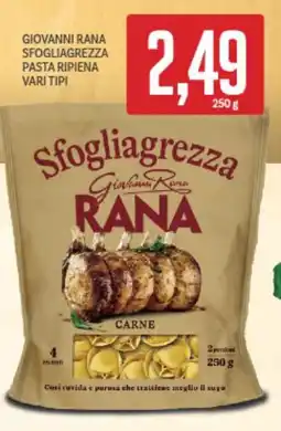 Supermercati Piccolo Giovanni rana sfogliagrezza pasta ripiena vari tipi offerta