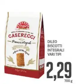 Supermercati Piccolo Dileo biscotti integrali vari tipi offerta