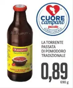 Supermercati Piccolo La torrente passata di pomodoro tradizionale offerta