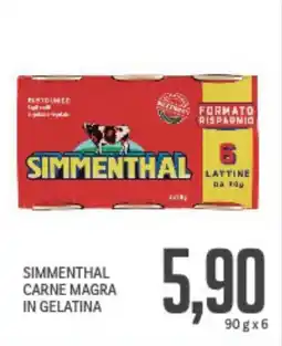 Supermercati Piccolo Simmenthal carne magra in gelatina offerta