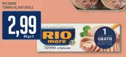 Supermercati Piccolo Rio mare tonno al naturale offerta