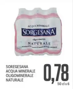 Supermercati Piccolo Soregesana acqua minerale oligominerale naturale offerta