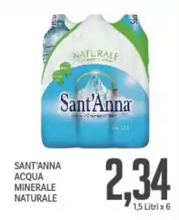 Supermercati Piccolo Sant'anna acqua minerale naturale offerta